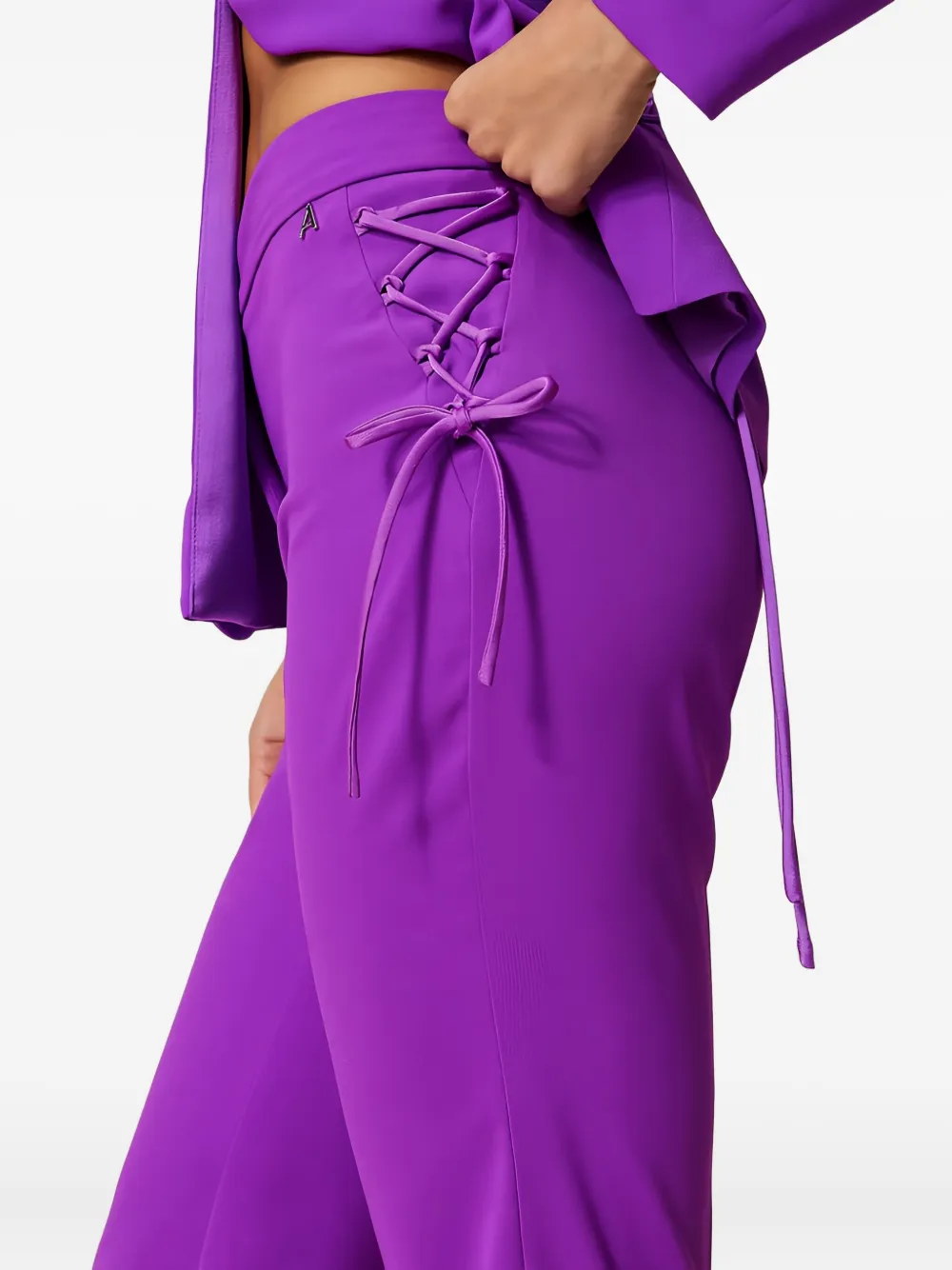 TWINSET Broek met veters Paars