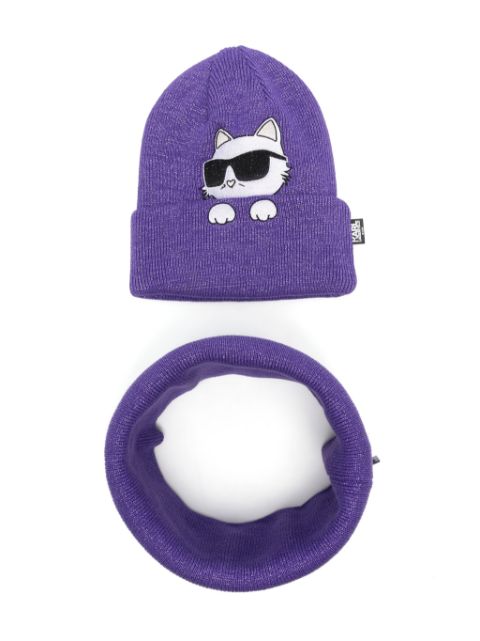 Choupette beanie and cowl set