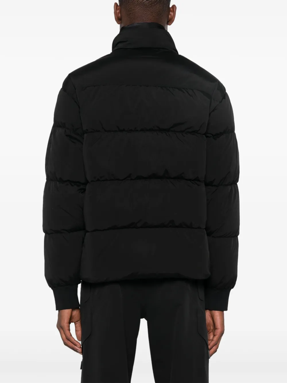 C.P. Company Gewatteerd jack met lens-detail Zwart