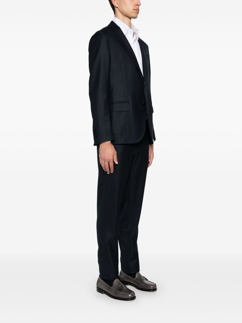 Shop Lardini Single-breasted Suit In Blue