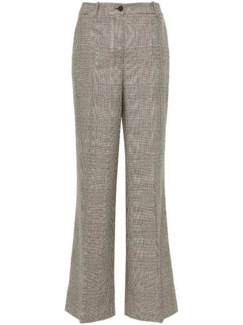 P.A.R.O.S.H. checked flared trousers