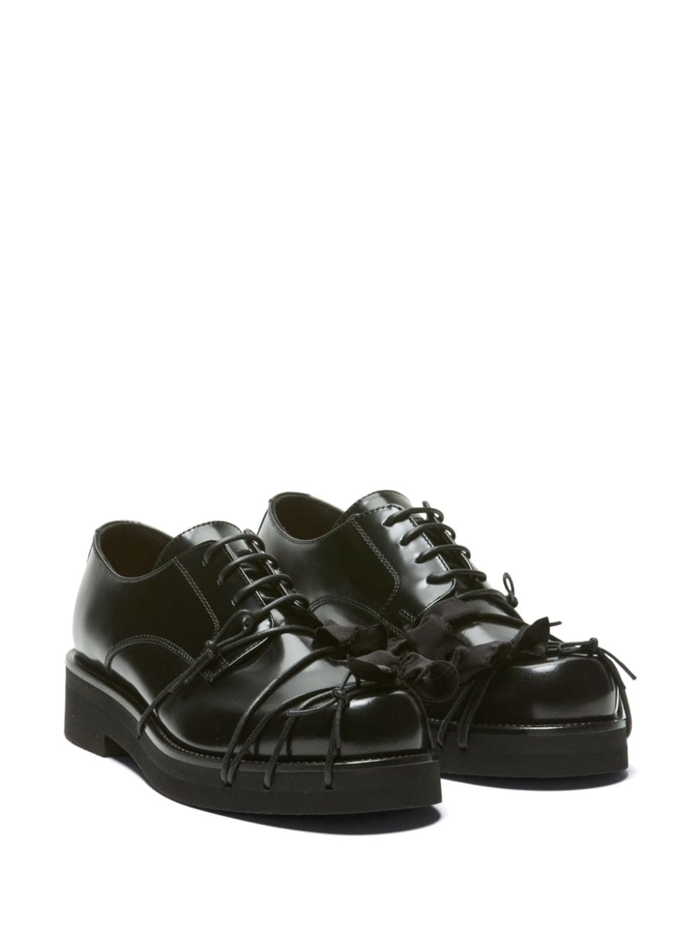 Nº21 lace-up leather derby shoes - Zwart