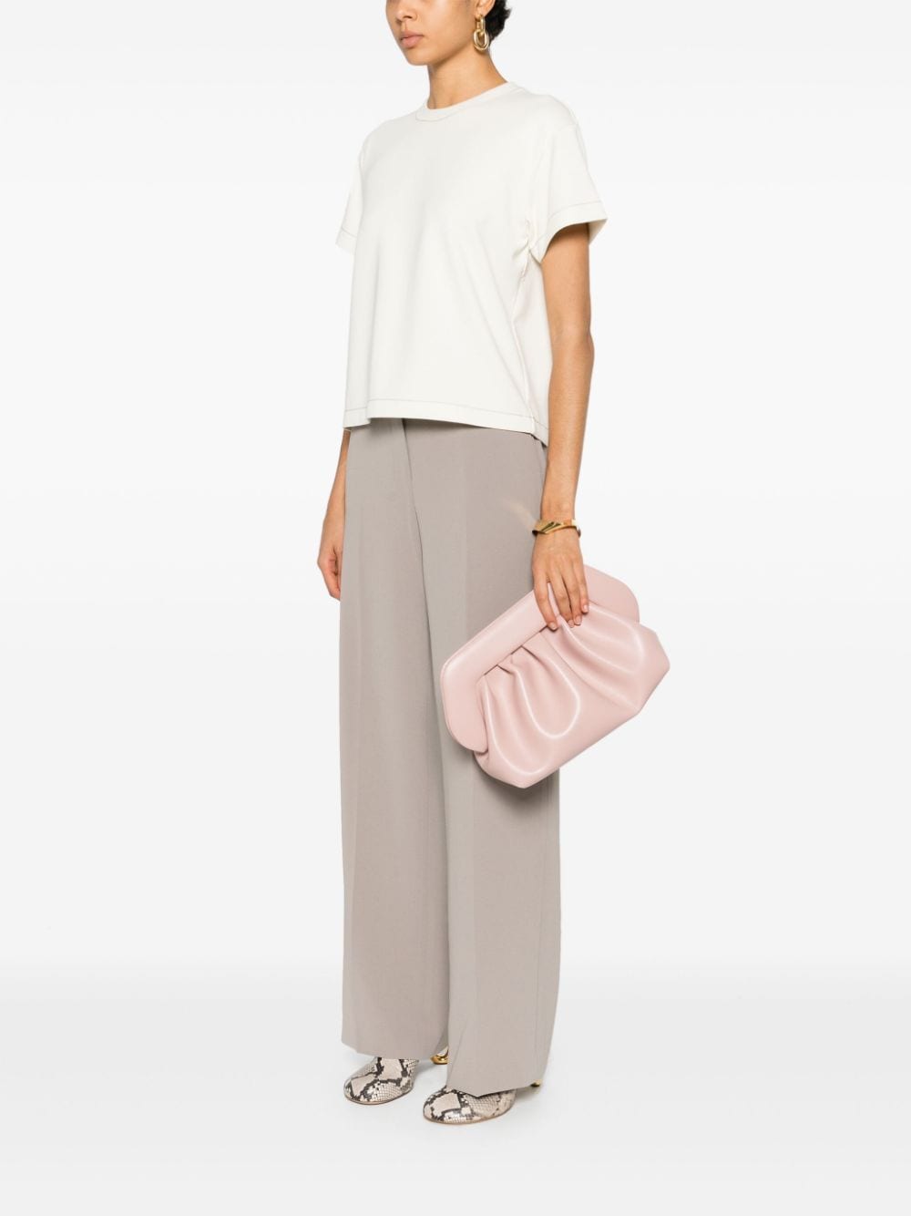 Shop Themoirè Bios Clutch Bag In Pink