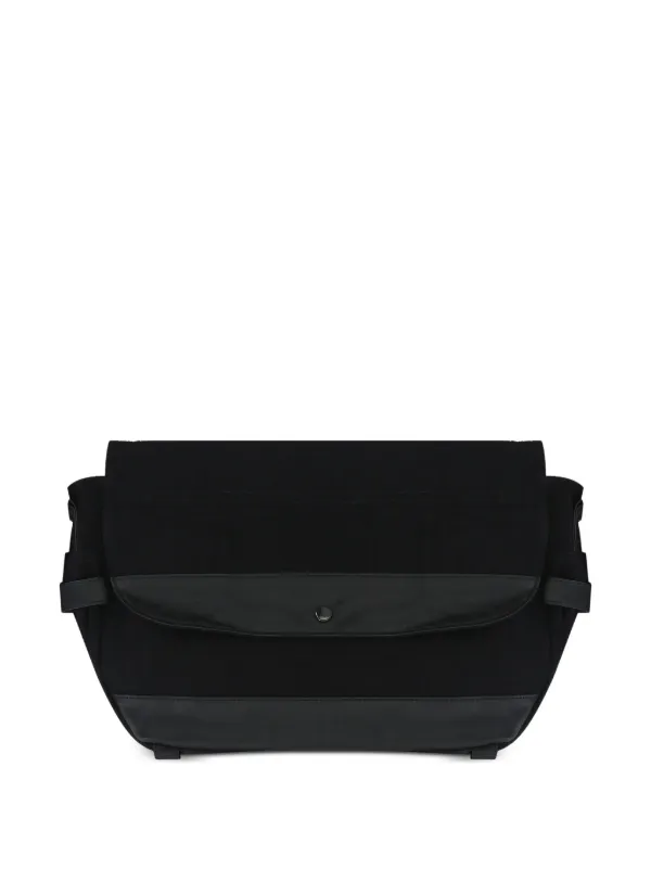 Yohji Yamamoto レザーショルダーバッグ | ブラック | FARFETCH JP