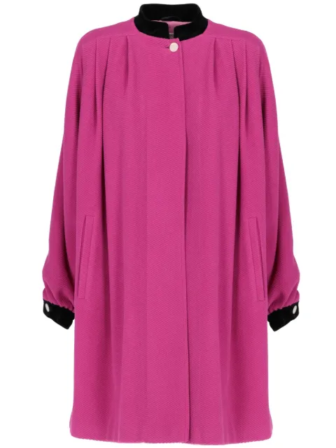 Valentino Garavani Pre-Owned 1980s pleated wool coat