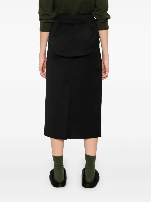 【SIMONE ROCHA】poplin スカート with sliders Simone Rocha フラップ スカート | ブラック | FARFETCH JP