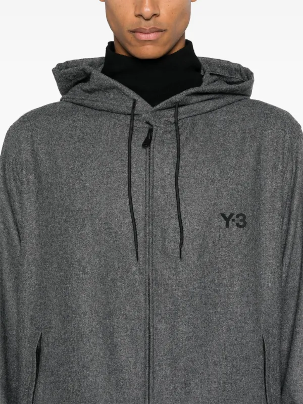 Y-3 Flannel Jacket | Grey | FARFETCH