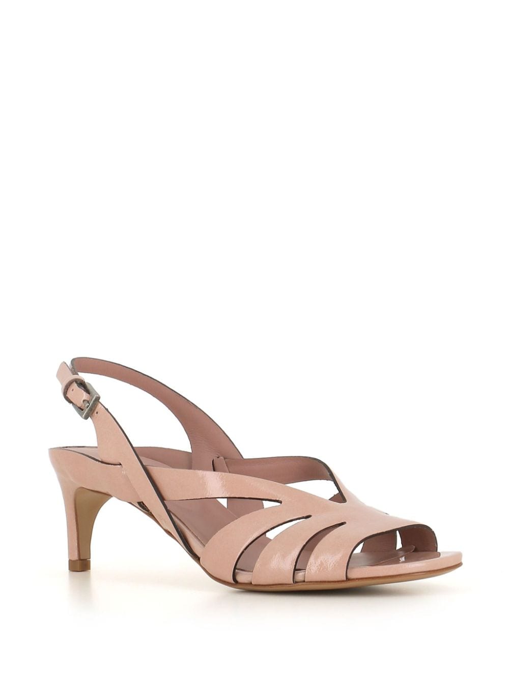 Del Carlo 50mm leather sandals - Beige