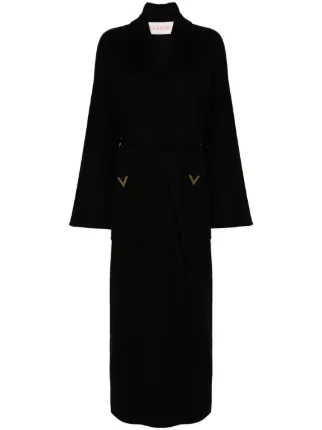Valentino Garavani Cashmere Coat | Black | FARFETCH