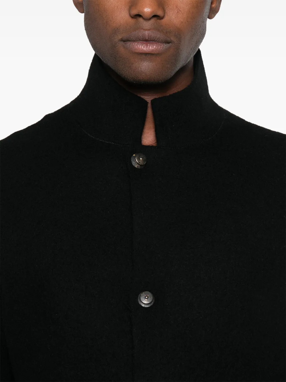 Isaac Sellam Experience Zip-detailed Coat In Black