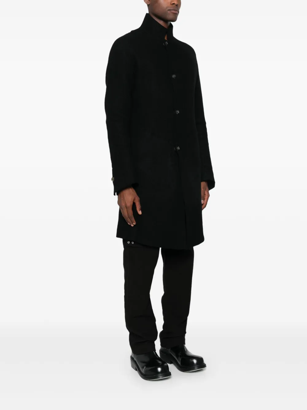 Isaac Sellam Experience Zip-detailed Coat In Black