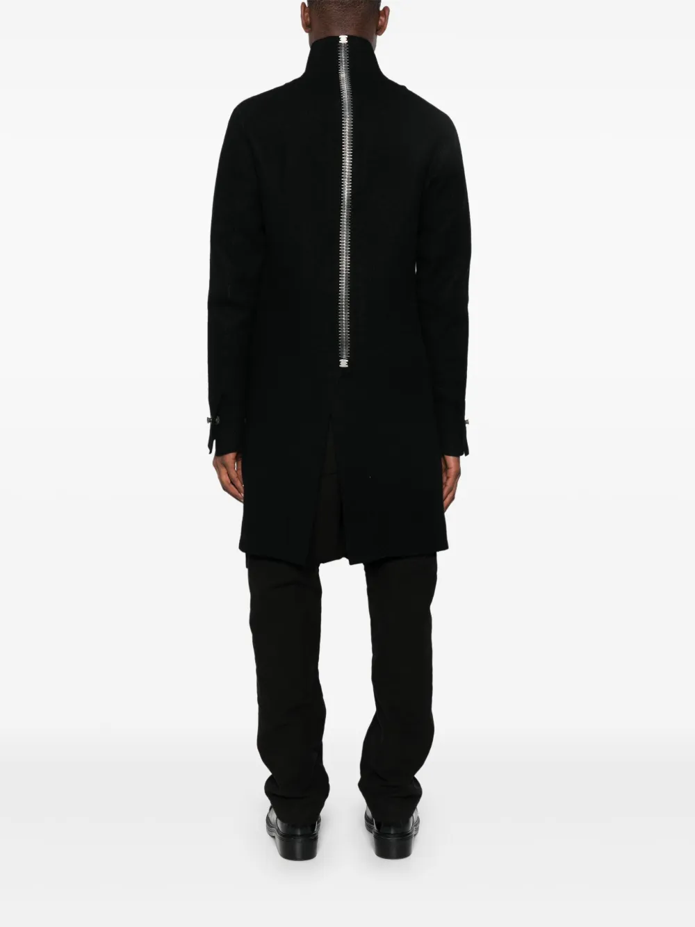 Isaac Sellam Experience Zip-detailed Coat In Black