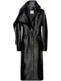 Courrèges vinyl trench coat - Black