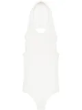 Courrèges Illusion hooded bodysuit - White