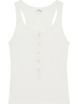 Courrèges 90's リブ タンクトップ | ホワイト | FARFETCH JP