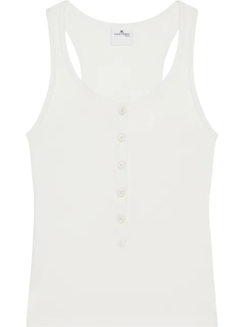 Courrèges 90's ribbed tank top