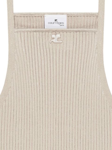 Courrèges pointy rib-knit tank top