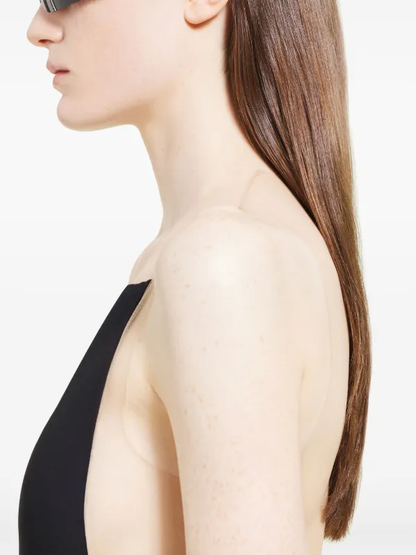 Courrèges Illusion Bodysuit | Black | FARFETCH