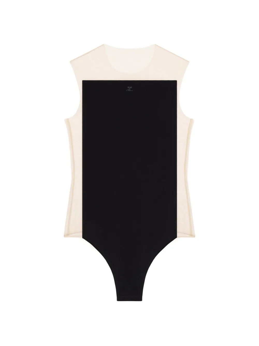 Courrèges Illusion body Zwart