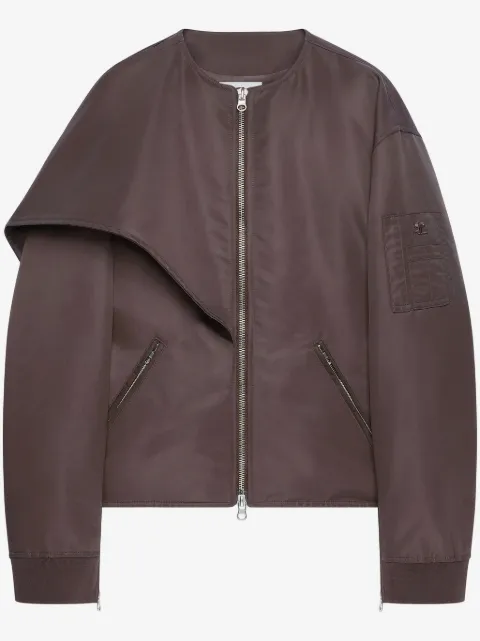 Courrèges chamarra bomber con cuello y moño