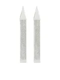 Courrèges snake-chain brass drop earrings - Silver