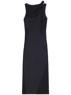 shona joy asymmetrical dress Shona Joy Otis Asymmetrical Twist Knot Mini Dress