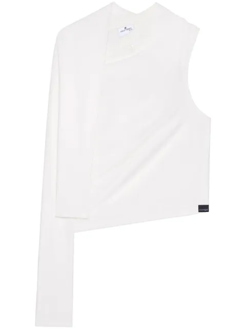 Courrèges asymmetric off-shoulder T-shirt