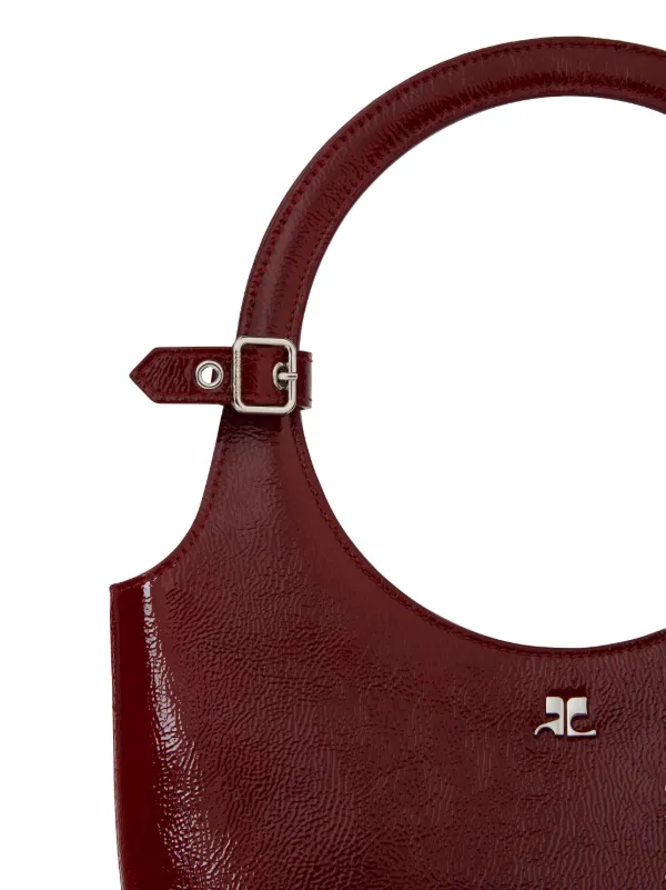 Courrèges Holy レザー ハンドバッグ | レッド | FARFETCH JP