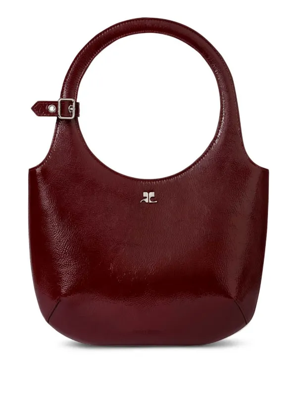 Courrèges Holy レザー ハンドバッグ | レッド | FARFETCH JP