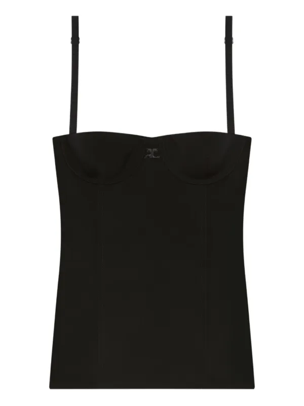 【新品未使用品】Courrèges キャミソール Courrèges キャミソール | ブラック | FARFETCH JP