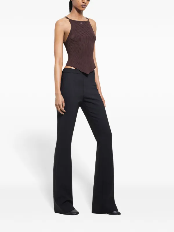 Courrèges Pointy rib-knit Tank Top | Brown | FARFETCH Courrèges Pointy rib-knit Tank Top | Brown | FARFETCH