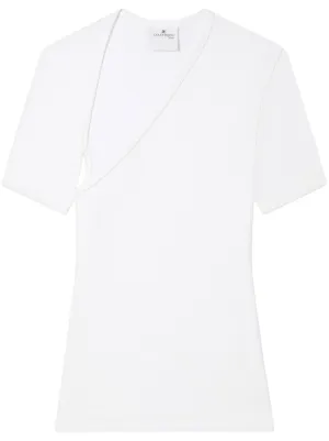 Courrèges ボタン Tシャツ | ホワイト | FARFETCH JP