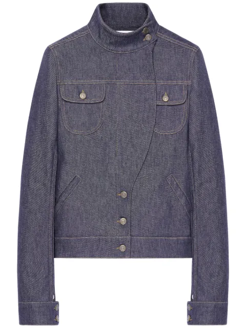 Courrèges chamarra de mezclilla Motorcycle