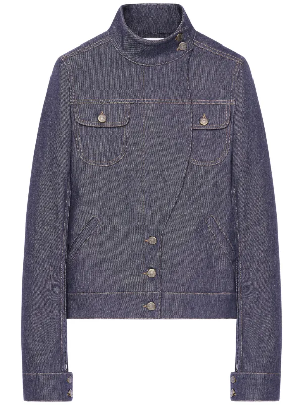 Courrèges Chamarra De Mezclilla Motorcycle | Gris | FARFETCH CL