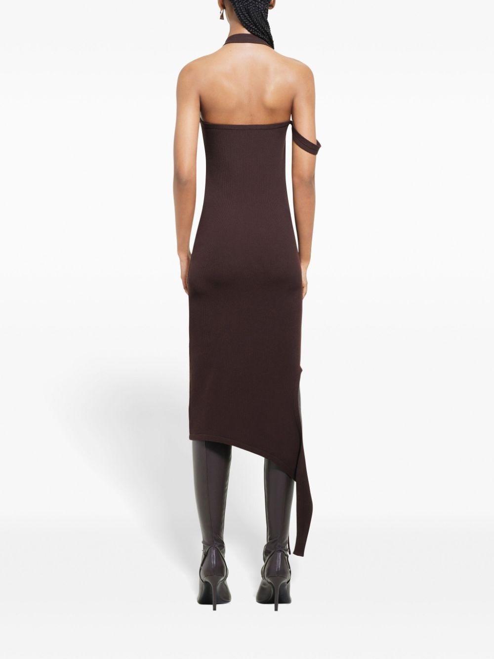 Shop Courrèges Undressed Dress In Brown