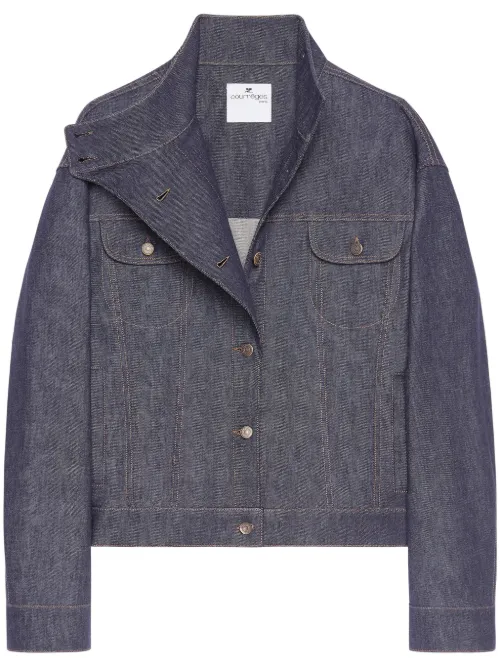 Veste Motorcycle en jean - Courrèges - Modalova