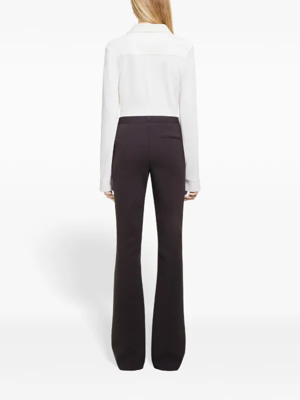 【関税込み】COURREGES 'Oblique Tailored' pants Courrèges Oblique Tailored Trousers | Brown | FARFETCH