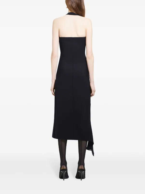 Courrèges Asymmetric Buckle Dress Black FARFETCH TH