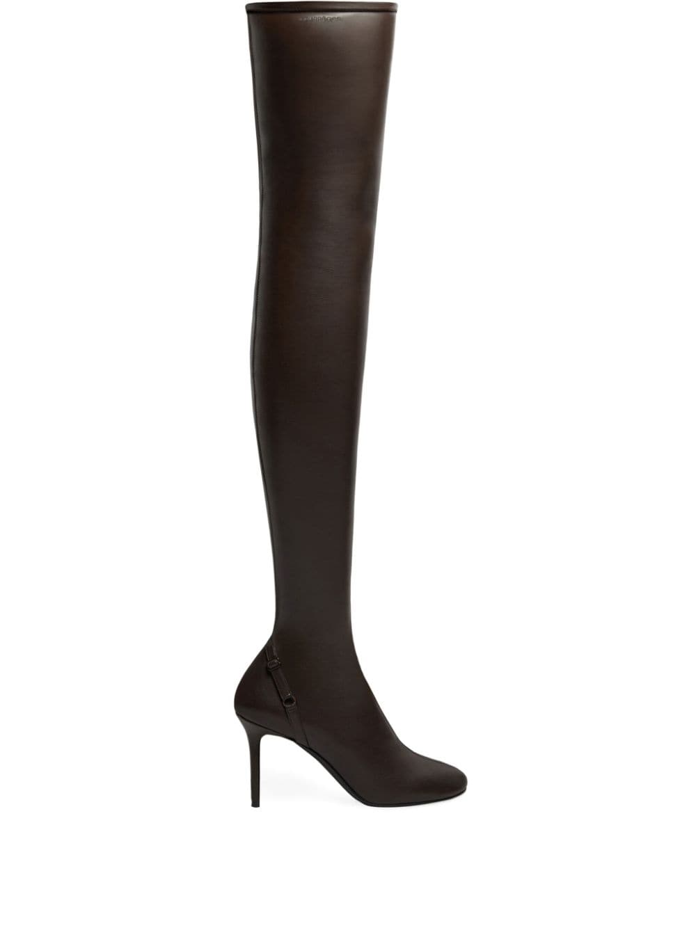 Shop Courrèges Oblique Boots In Brown