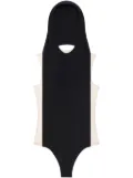 Courrèges illusion hooded bodysuit - Black