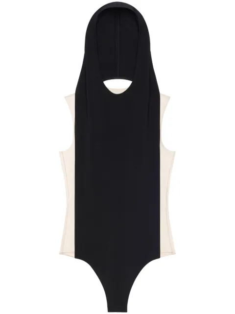 Courrèges illusion hooded bodysuit