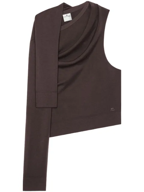 Courrèges off-shoulder light-knit top