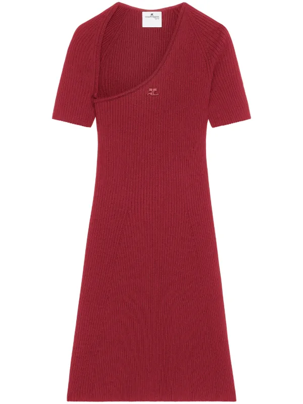 Courrèges Slash ミニドレス | レッド | FARFETCH JP