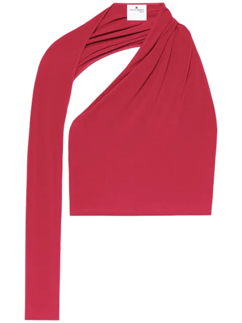 Courrèges Slash asymmetric cropped top