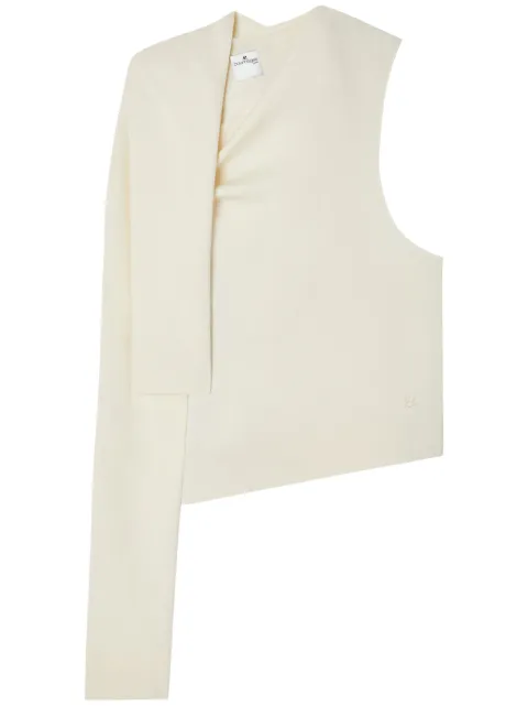 Courrèges off-shoulder knitted top