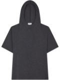 Courrèges cotton hooded T-shirt - Grey