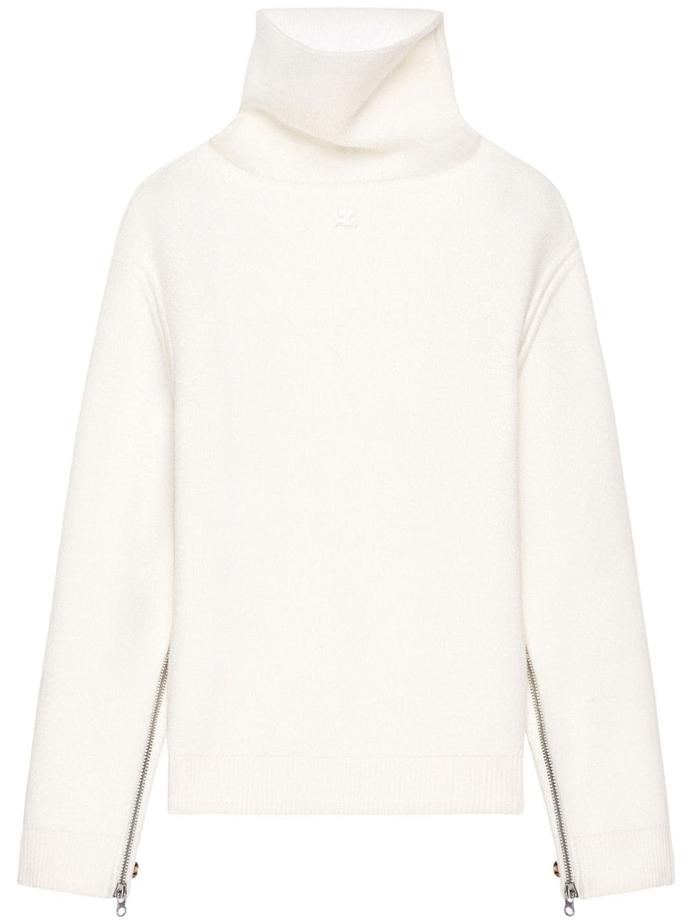 Courrèges oversized mock-neck sweater