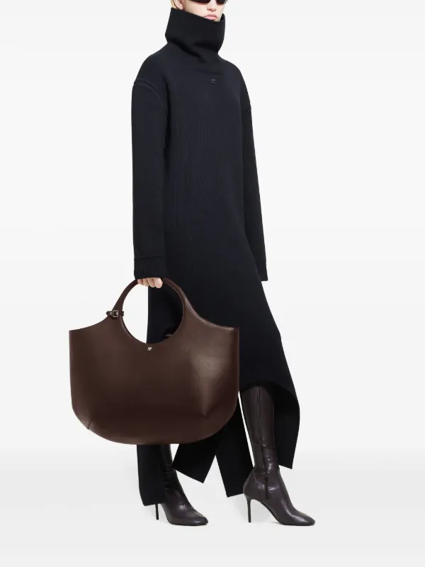 【関税込み】Courreges ブラック Holy レザー バッグ Courrèges Holy レザーバッグ マキシ | ブラック | FARFETCH JP