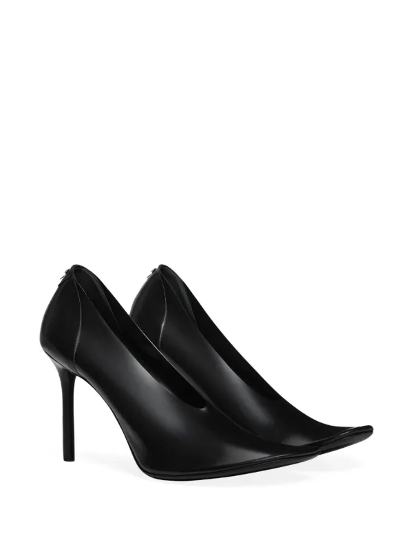 Courrèges 100mm Translucent Pumps | Black | FARFETCH