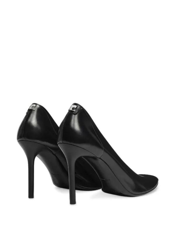 Courrèges 100mm Translucent Pumps | Black | FARFETCH